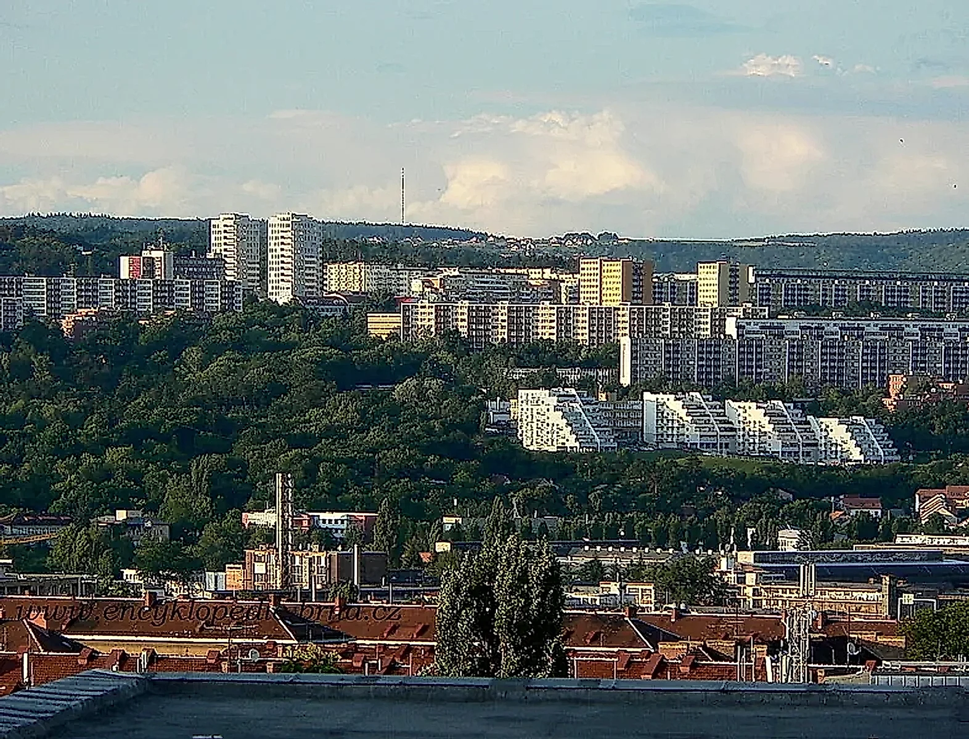 Lesná — pohled na čtvrť